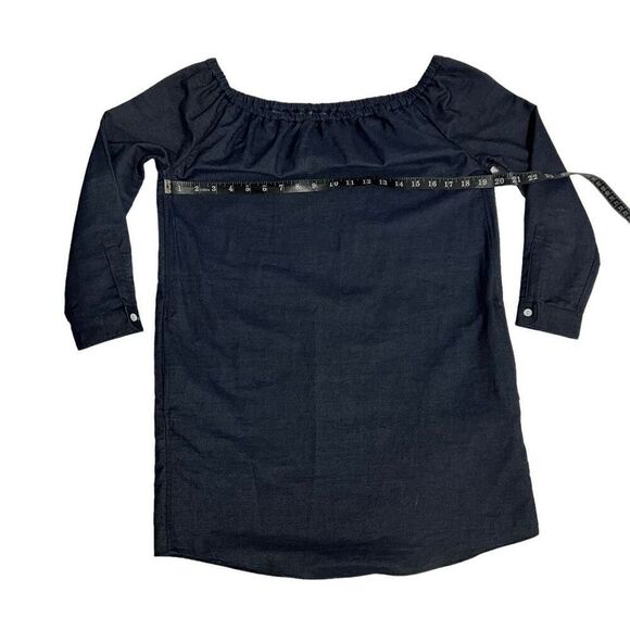 Rag & Bone Denim Off-The-Shoulder Small Mini Chambray Dress women’s - Picture 10 of 14